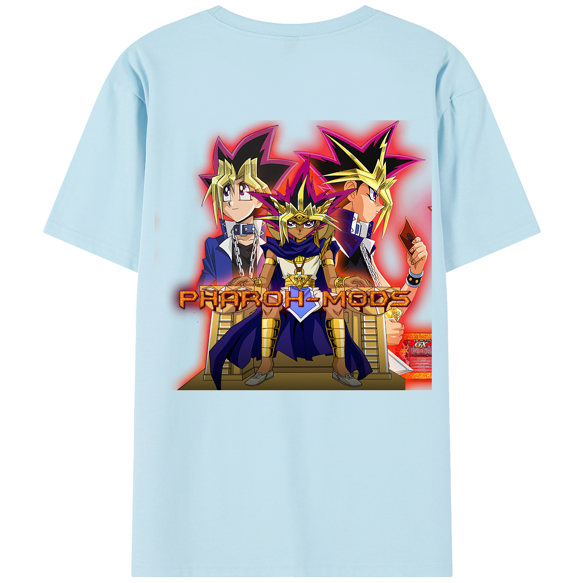 （画像用） 遊☆戯☆王 Yu-Gi-Oh! 綿100％半袖Tシャツ（背面プリント）